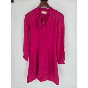 Moulinette Soeurs Anthropologie Gina Keyhole Dress Pink Women's 0 New NWT